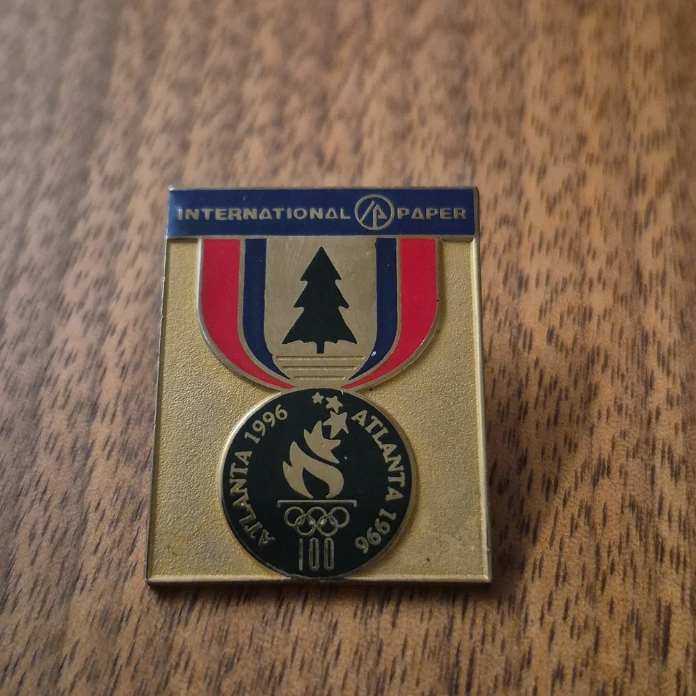 (3) Vintage Olympic Tie/Lapel pins Atlanta 1996 Summer Games Souvenier Lot
